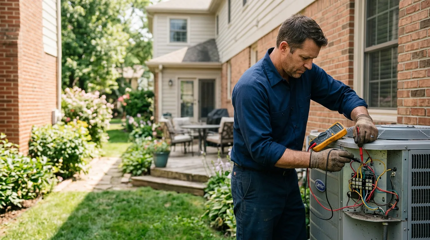 HVAC technician working near Essex, CT